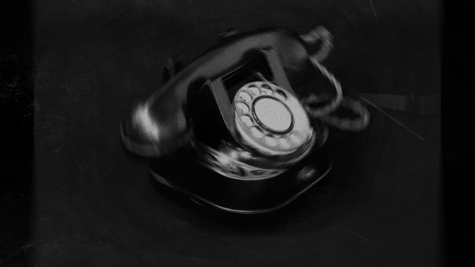 Teléfono de disco antiguo